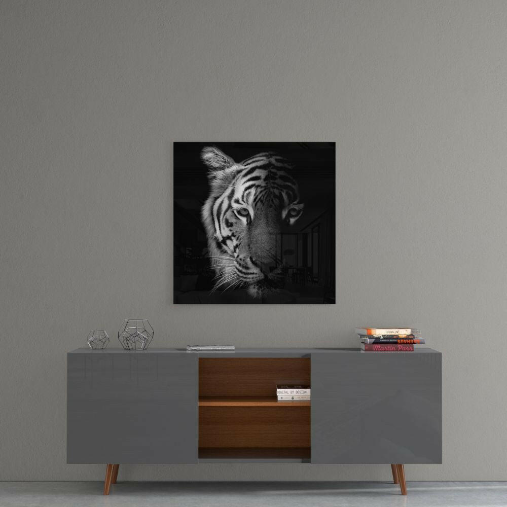 Tiger Glass Wall Art.