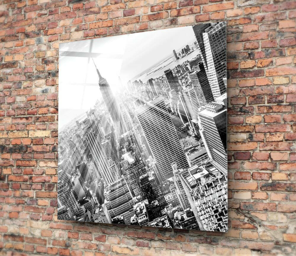 New York Glass Wall Art.