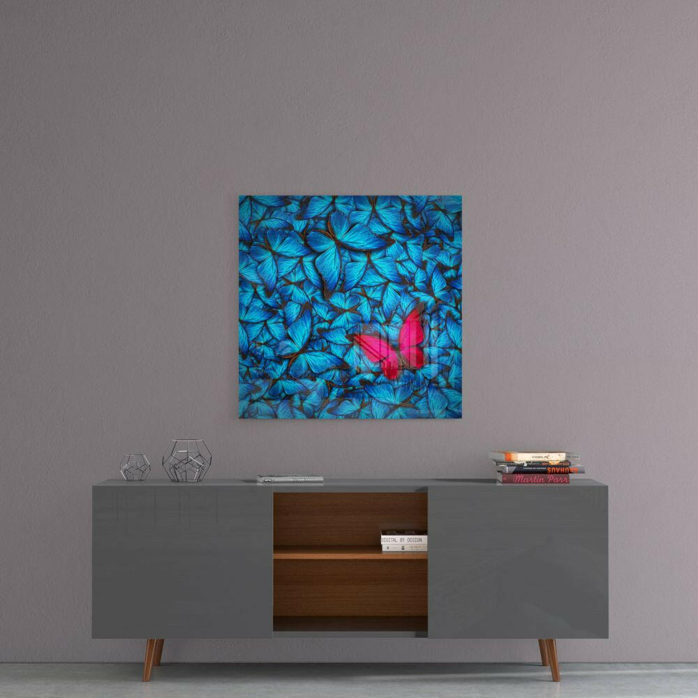 Butterfly Glass Wall Art.
