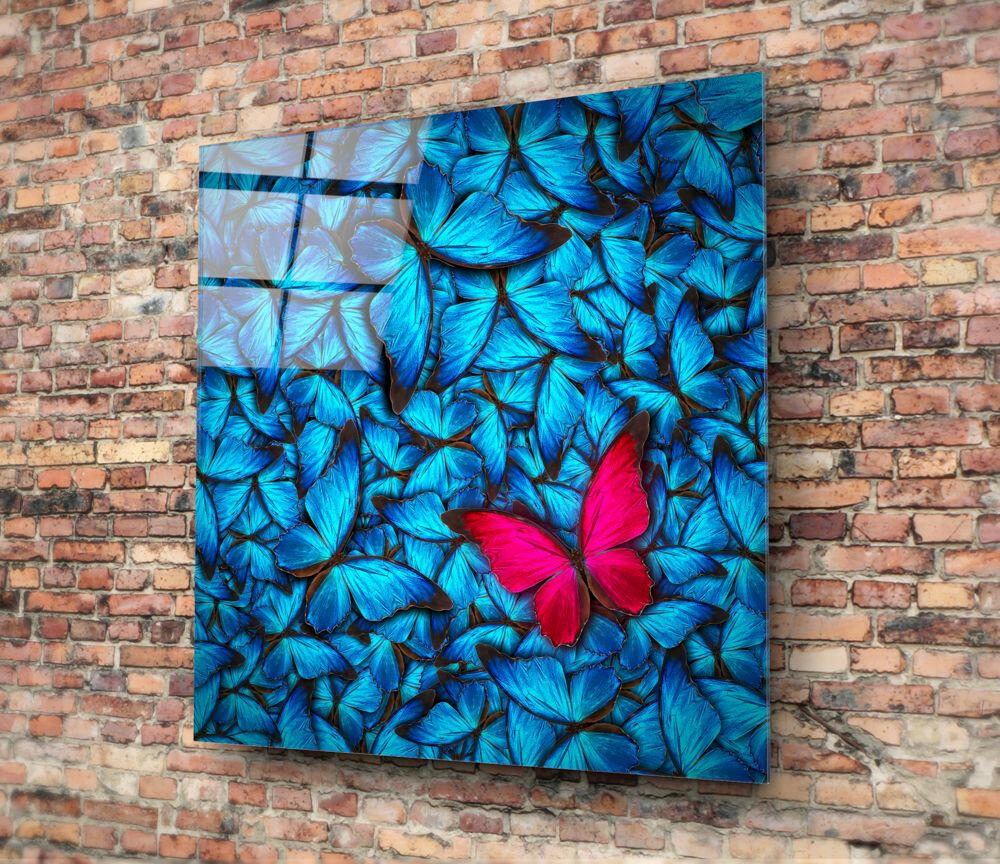 Butterfly Glass Wall Art.