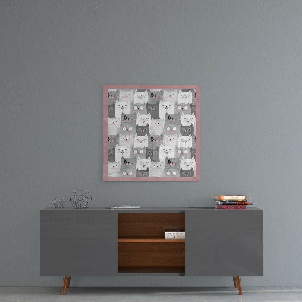Cats Glass Wall Art.