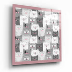 Cats Glass Wall Art.
