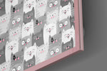 Cats Glass Wall Art.