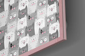 Cats Glass Wall Art.