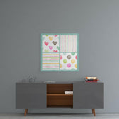 Abstract Glass Wall Art.