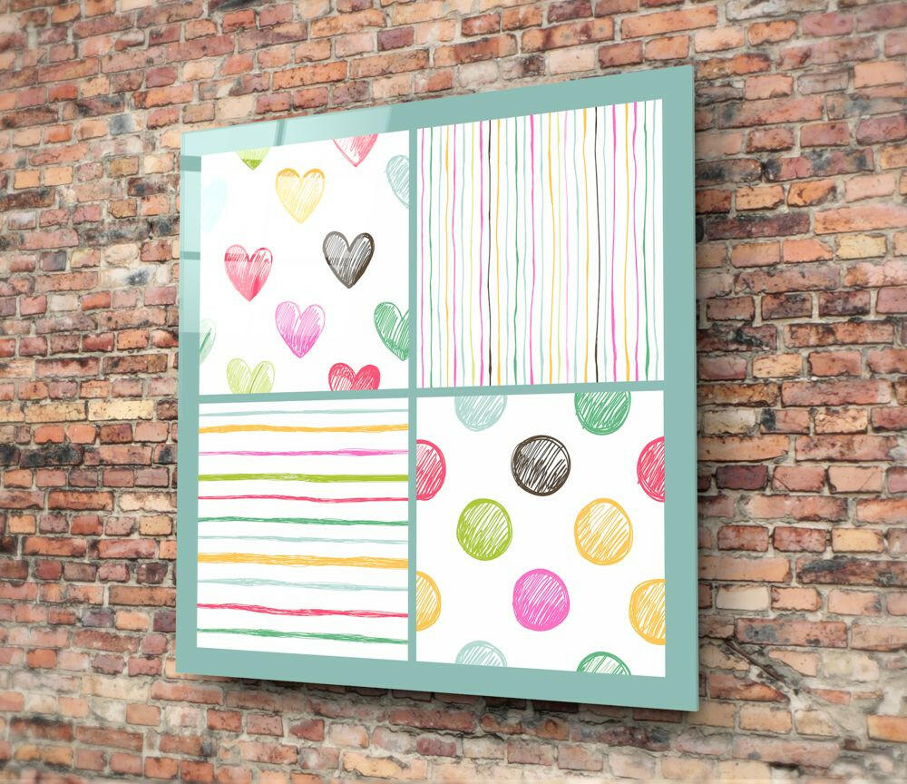 Abstract Glass Wall Art.