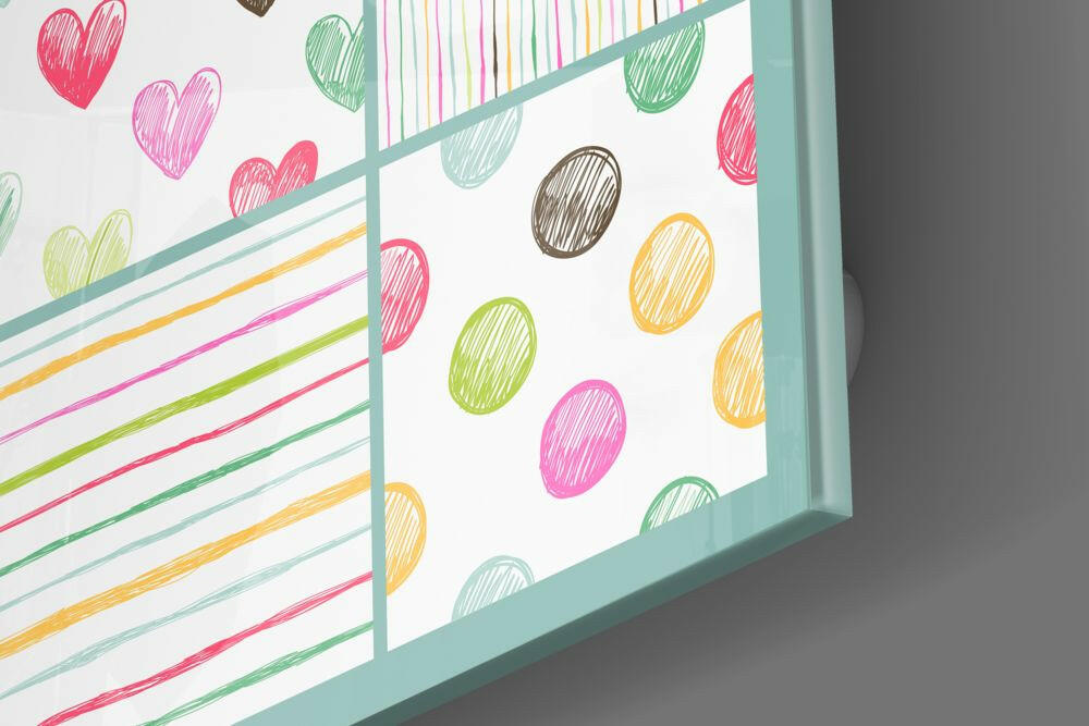 Abstract Glass Wall Art.