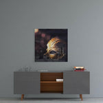Prom Mask Glass Wall Art.
