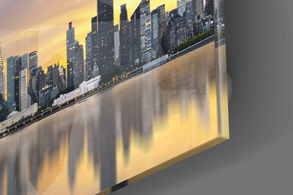 City Glass Wall Art.