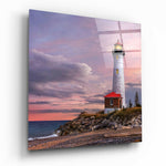 Lighthouse Glass Wall Art.