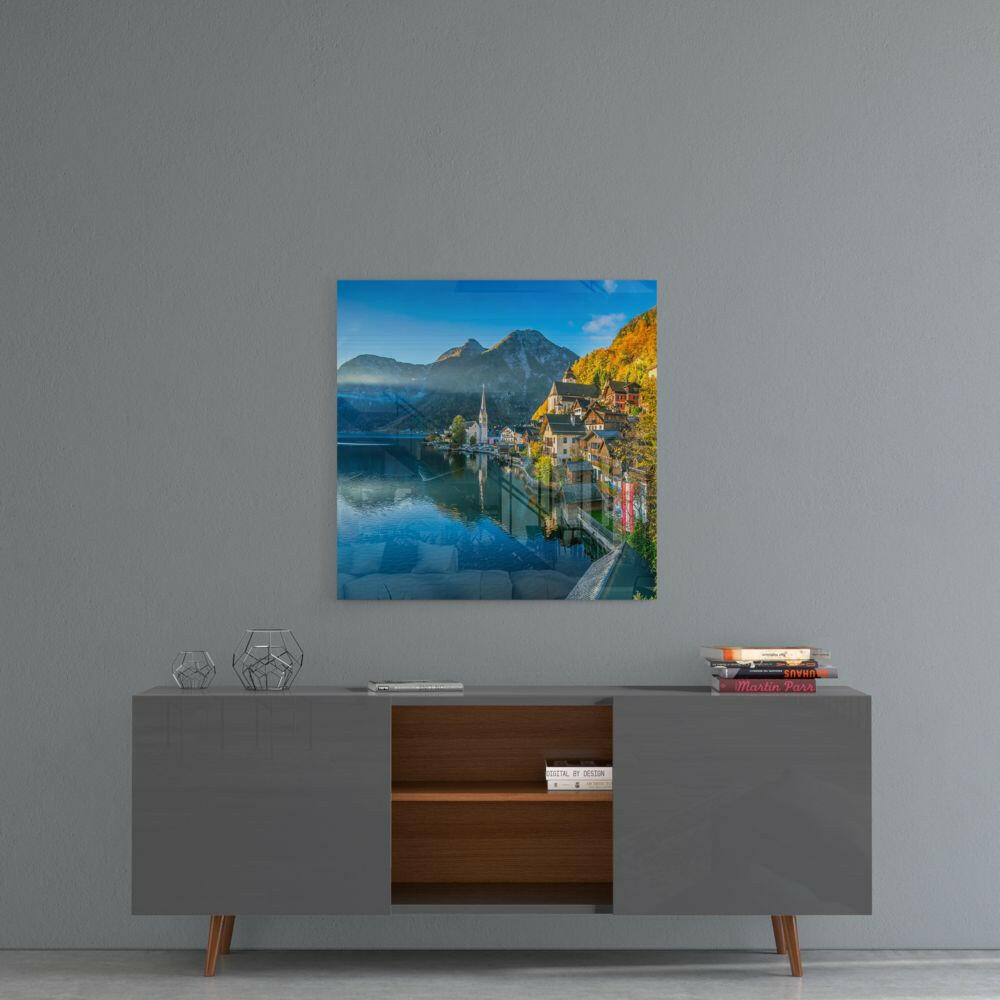 Hallstatt Glass Wall Art.