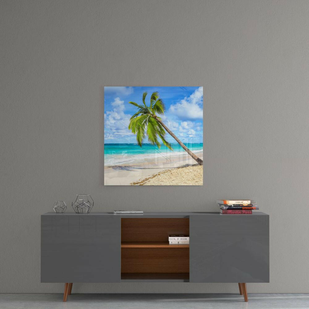 Palm Tree Glass Wall Art.