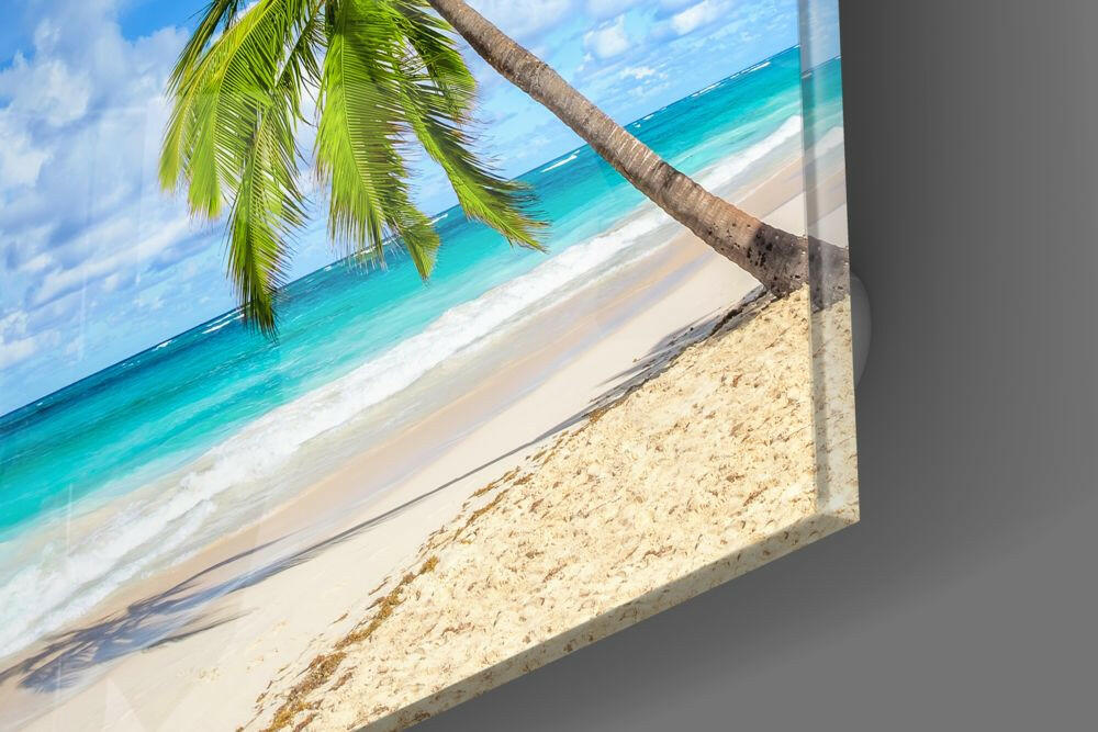 Palm Tree Glass Wall Art.