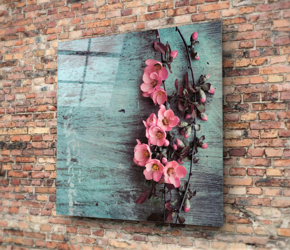 Flower Glass Wall Art.