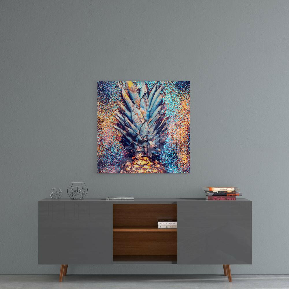 Pineapple Glass Wall Art.