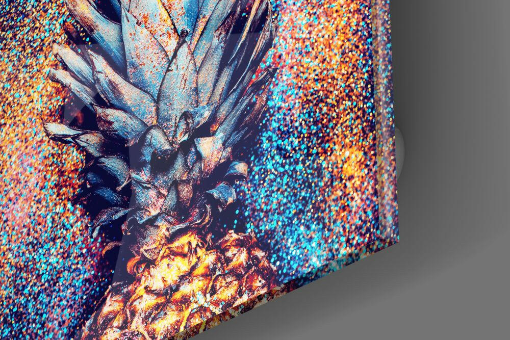 Pineapple Glass Wall Art.