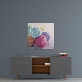 Colored Balls Glass Wall Art.
