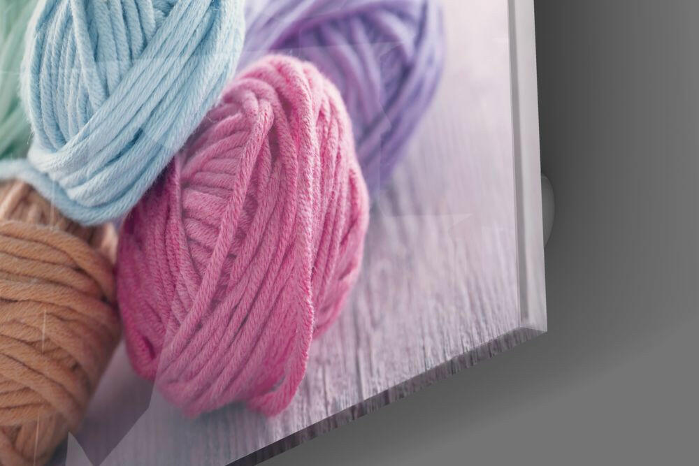 Colored Balls Glass Wall Art.