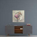 Heart Glass Wall Art.