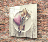 Heart Glass Wall Art.