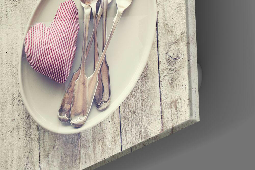 Heart Glass Wall Art.