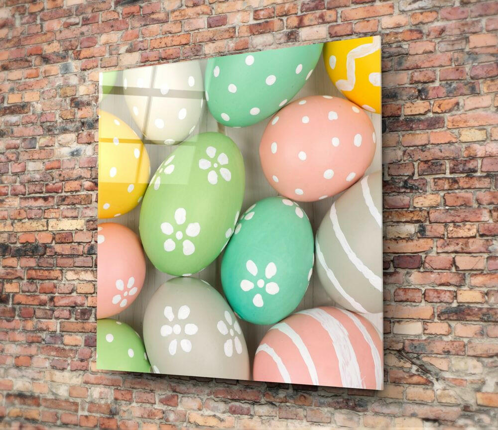 Eggs Glass Wall Art.