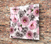Flower Glass Wall Art.