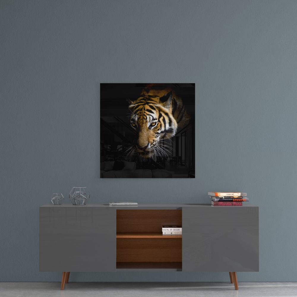Tiger Glass Wall Art.