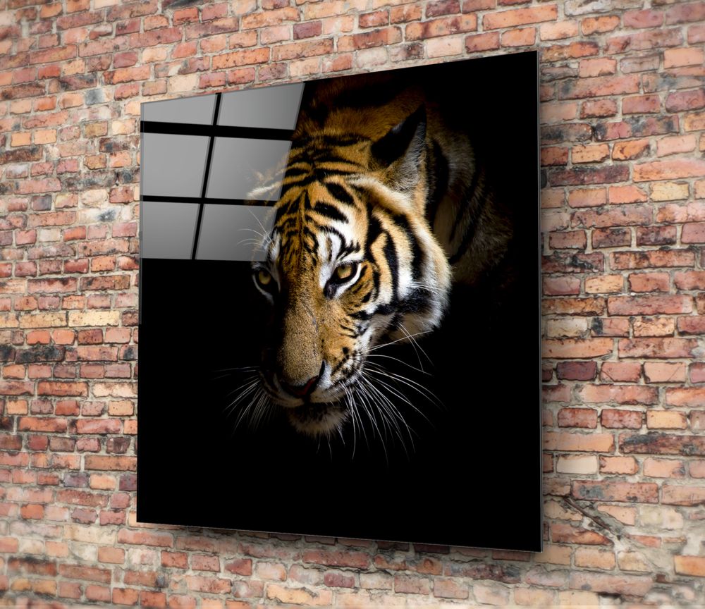 Tiger Glass Wall Art.