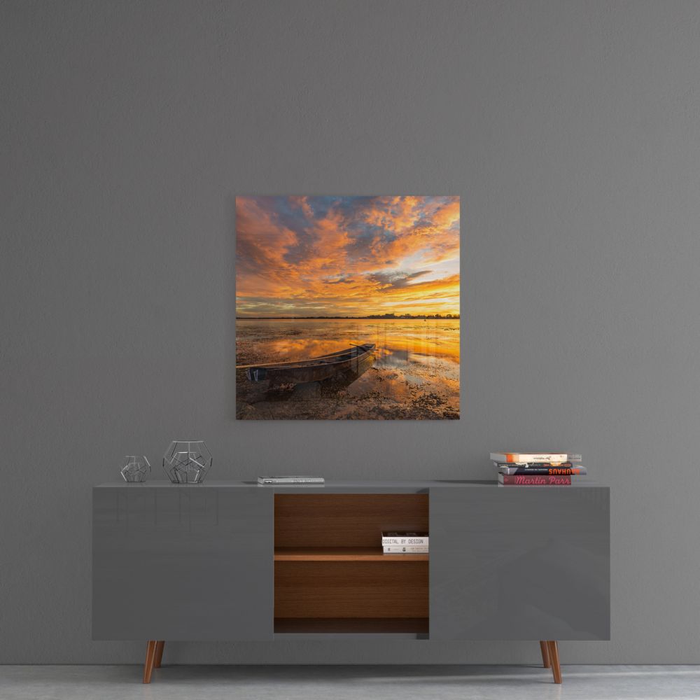 Sunset Glass Wall Art.