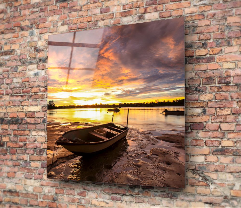 Boat Glass Wall Art.