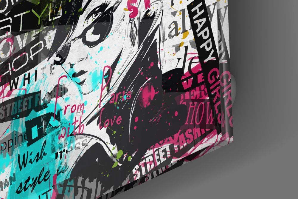 Fashion Glass Wall Art.