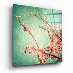 Cherry Blossom Glass Wall Art.