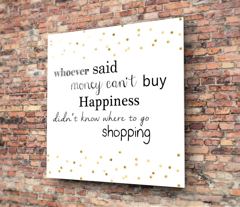 Shopping Glass Wall Art.