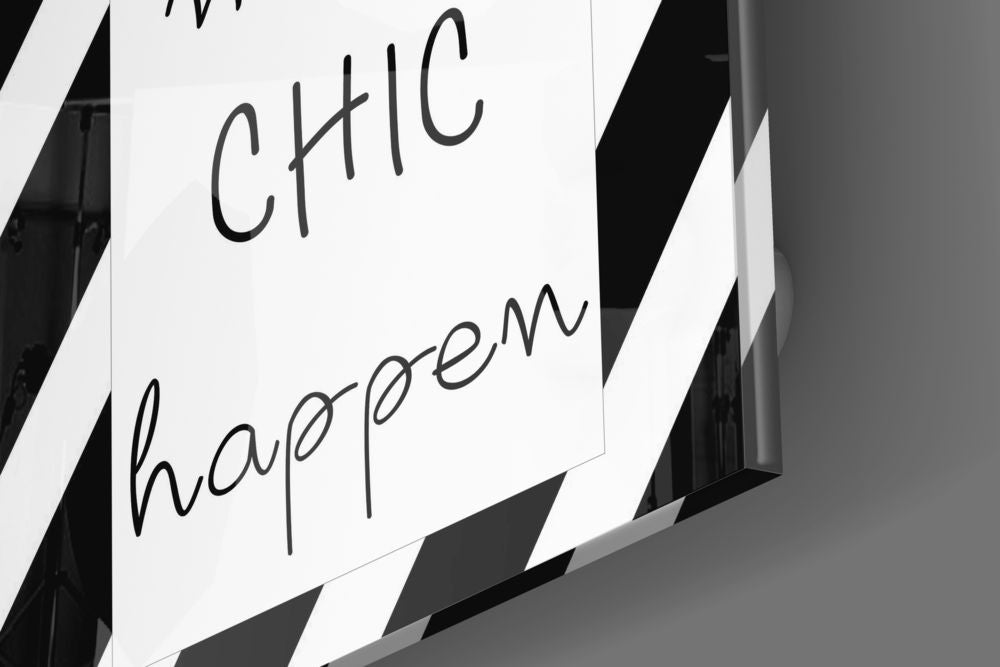 Chic Glass Wall Art.