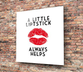 Lipstick Glass Wall Art.
