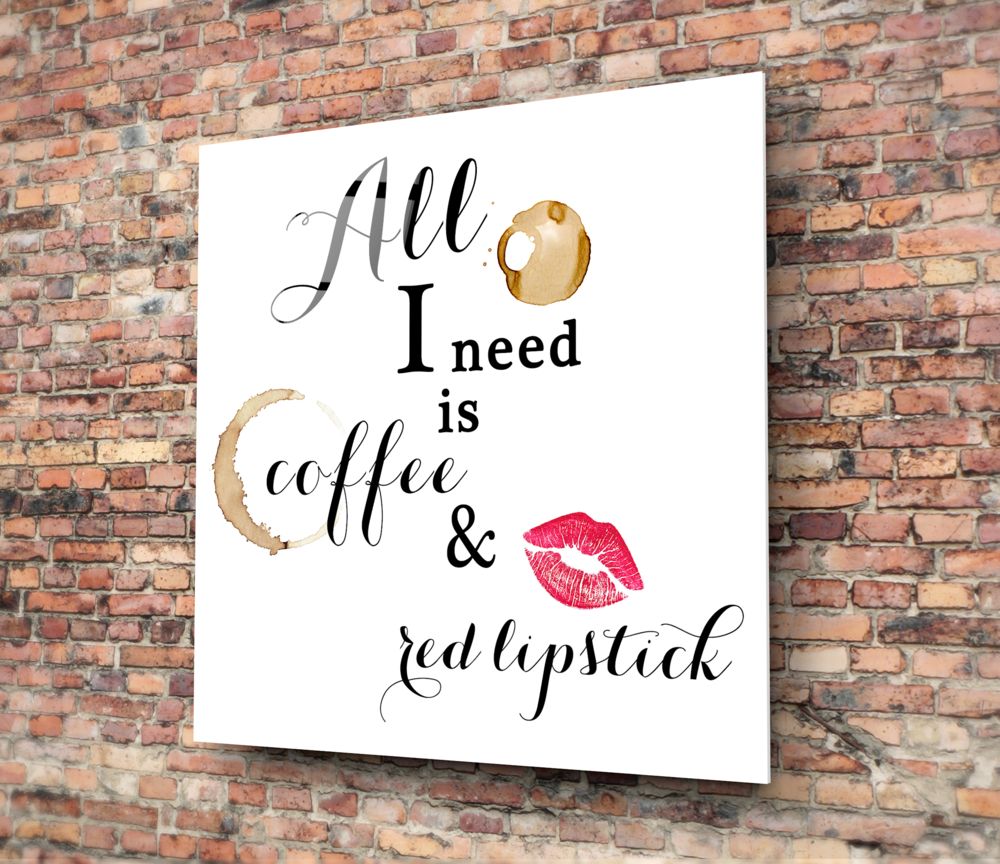All I Need Glass Wall Art.