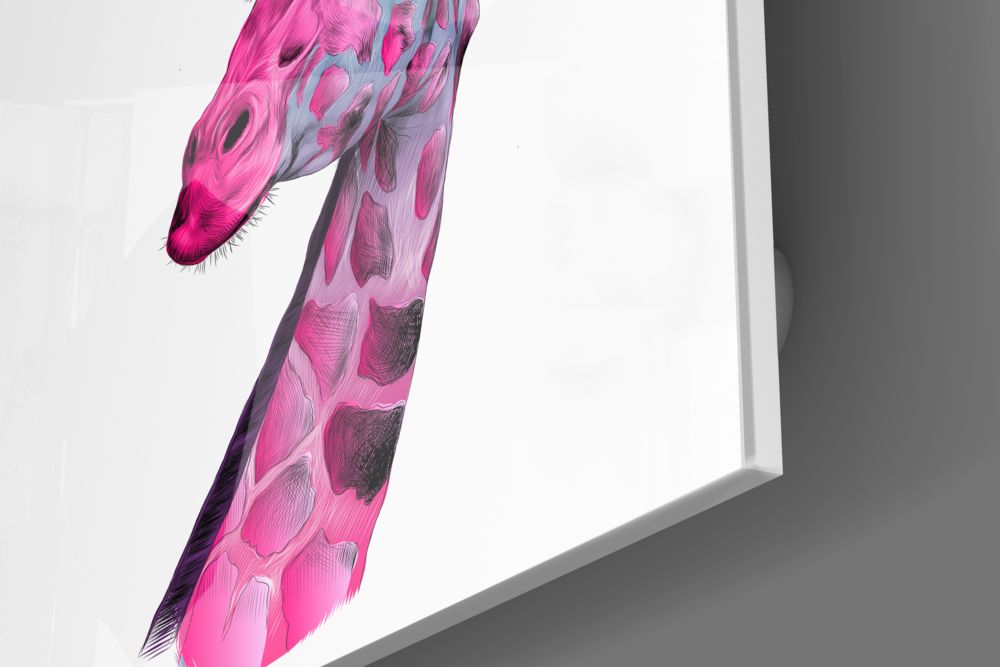 Giraffe Glass Wall Art.