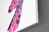 Giraffe Glass Wall Art.