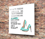 Dress Glass Wall Art.