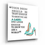 Dress Glass Wall Art.