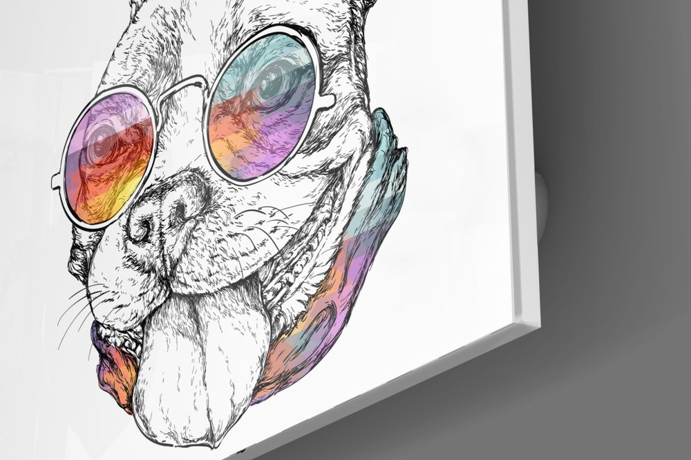 Dog Glass Wall Art.