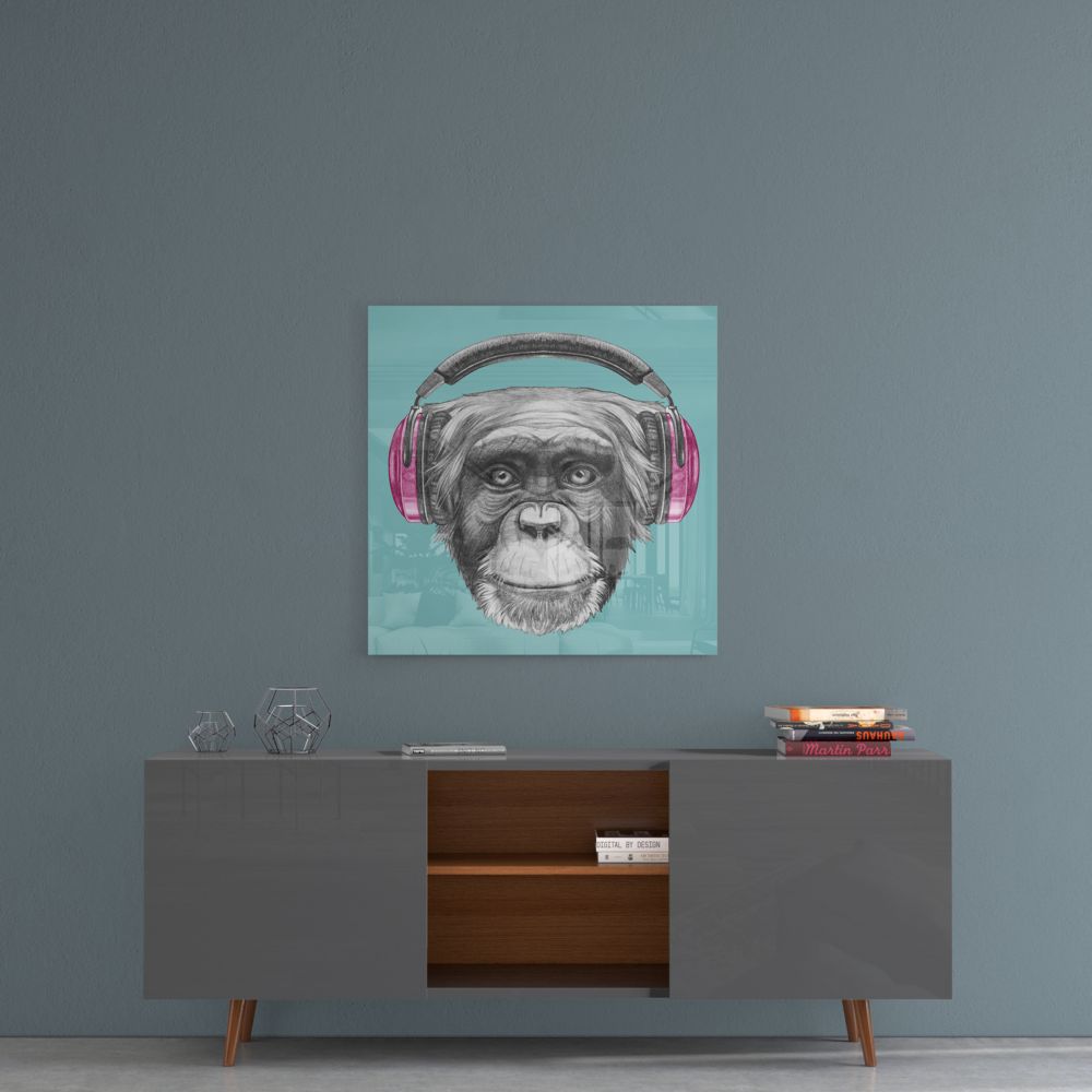 Monkey Glass Wall Art.