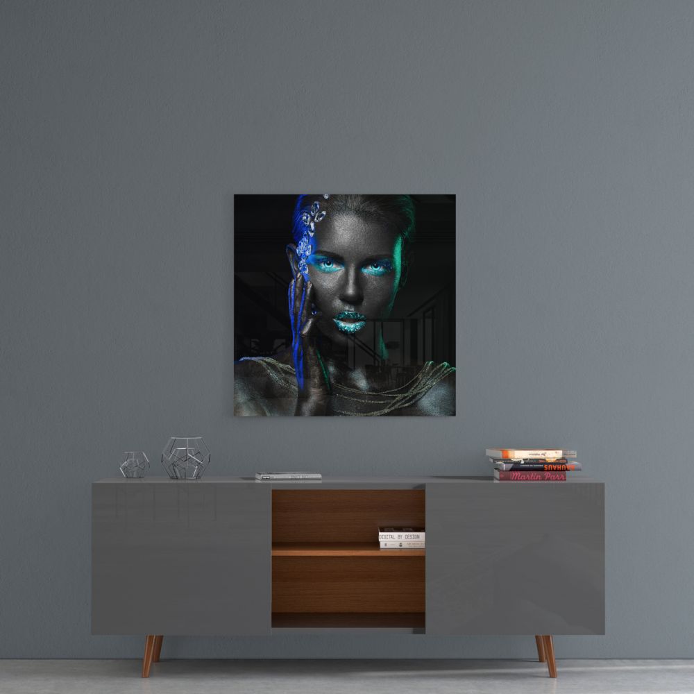 Woman Glass Wall Art.