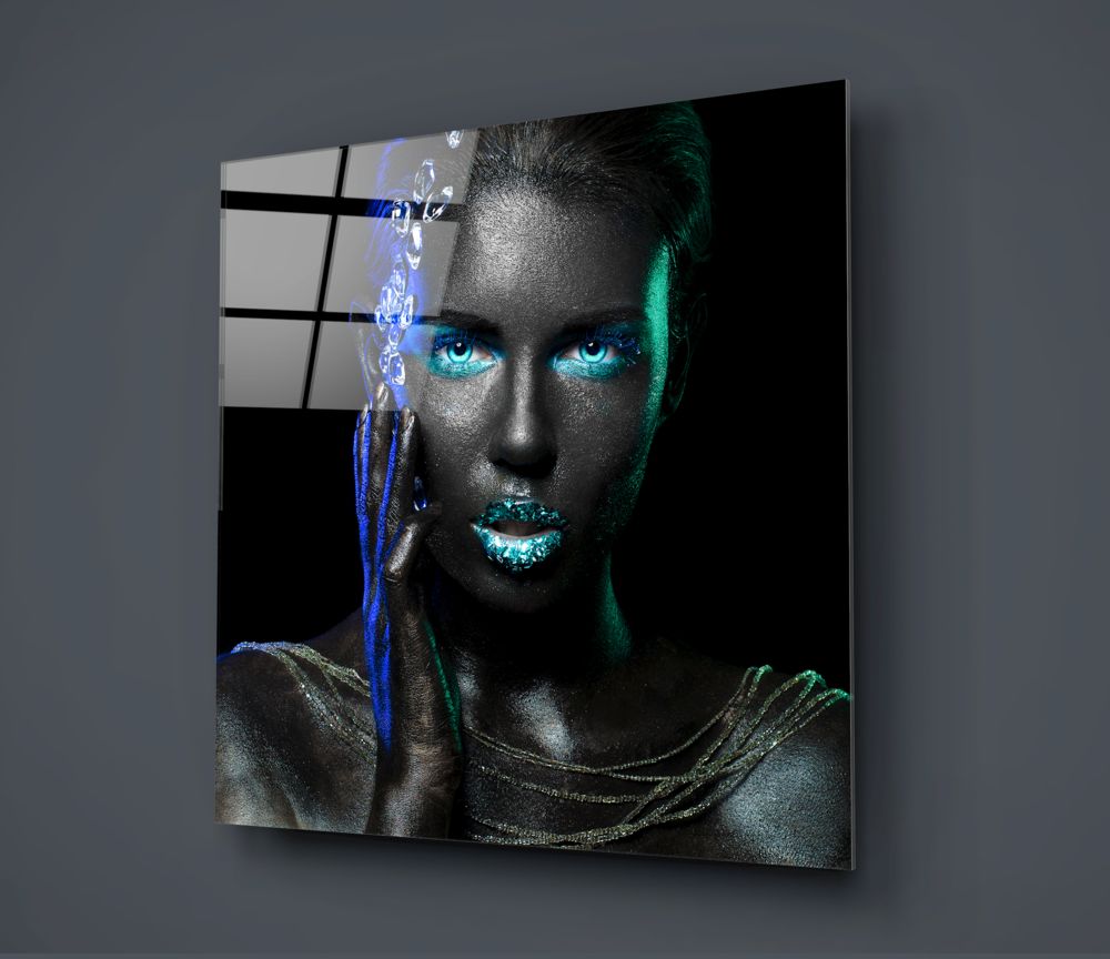 Woman Glass Wall Art.