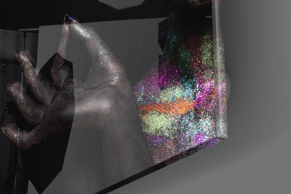 Woman Portrait Glass Wall Art.