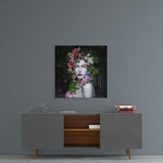 Woman Portrait 2 Glass Wall Art.