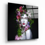 Woman Portrait 2 Glass Wall Art.