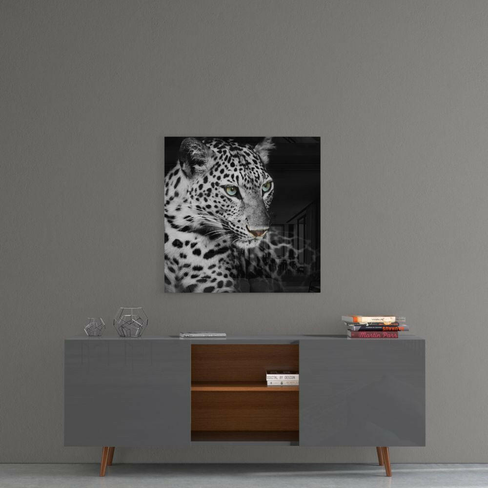Leopard Glass Wall Art.