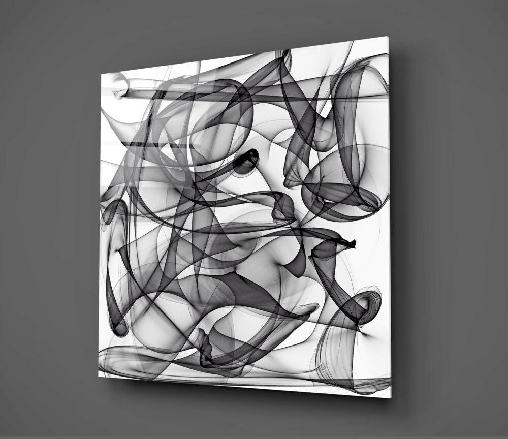Abstract Glass Wall Art.